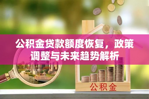 金沙公积金贷款额度恢复，政策调整与未来趋势解析