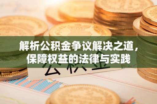 金沙解析公积金争议解决之道，保障权益的法律与实践