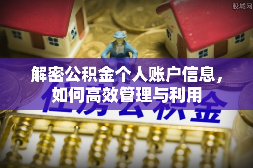 金沙解密公积金个人账户信息，如何高效管理与利用