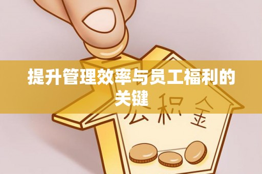 金沙提升管理效率与员工福利的关键